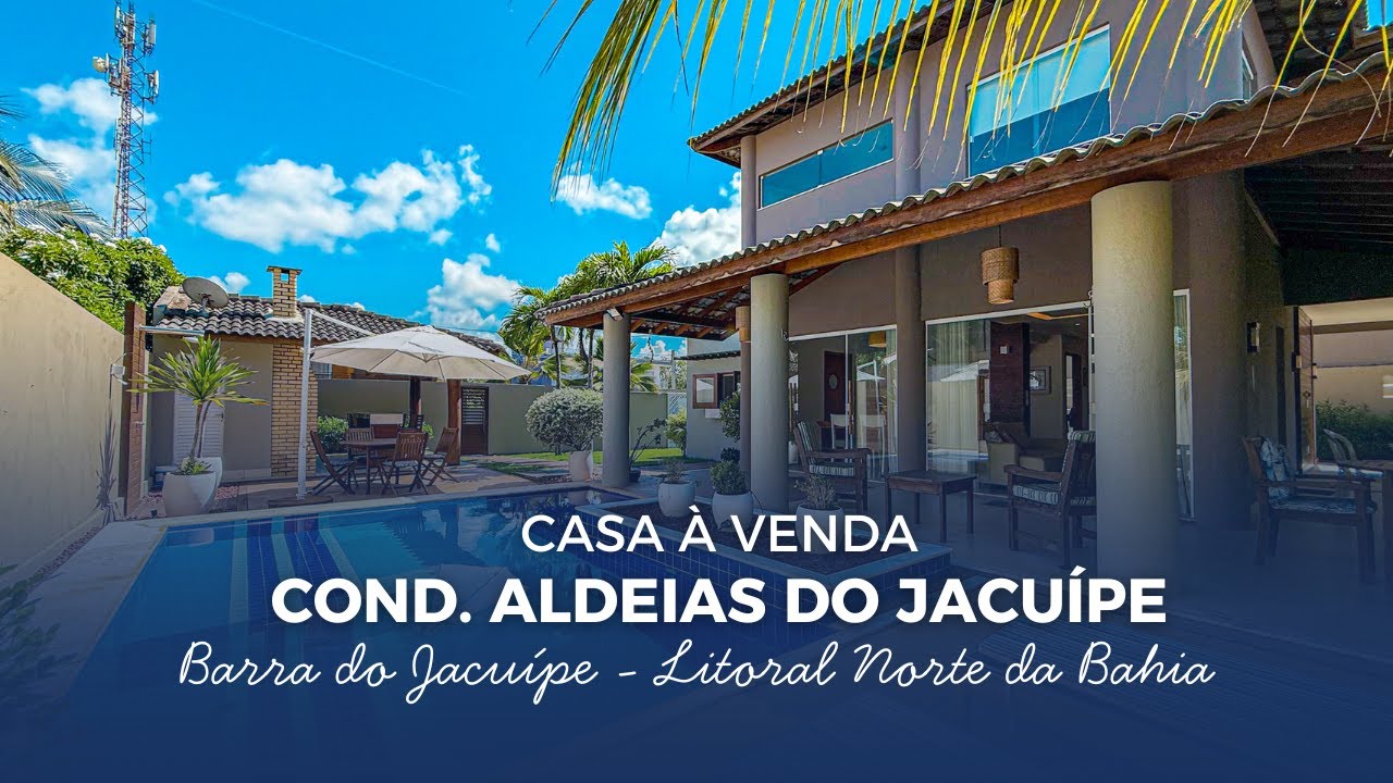 Casa à venda em Barra do Jacuípe no Litoral Norte da Bahia