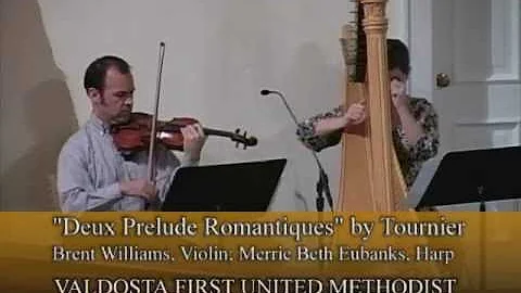 Deux Prelude Romantiques by Tournier on Violin & H...