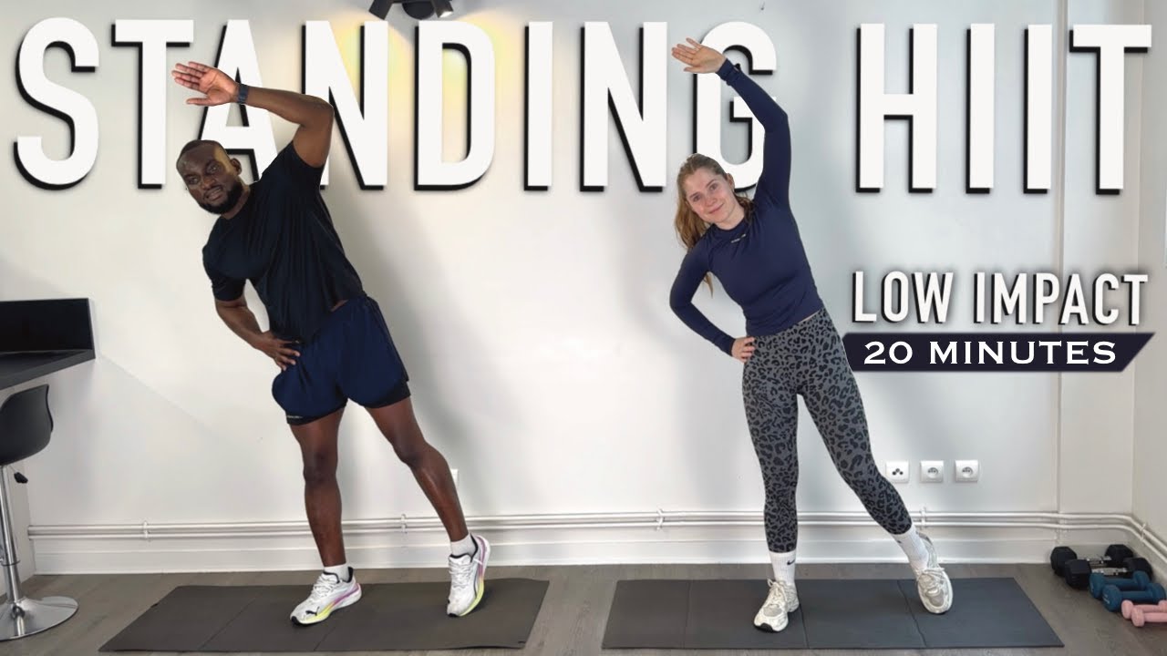 20 min ALL STANDING CARDIO HIIT workout | No Repeats, Low Impact, No ...
