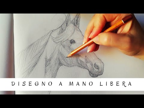 Come Disegnare A Mano Libera Un Cavallo Bianco Disegno Facile E Bello Youtube