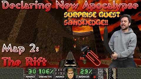 Doom 2: Declaring New Apocalypse - Map 2: The Rift by Kan3 - UV blind - Surprise guest Sandwedge