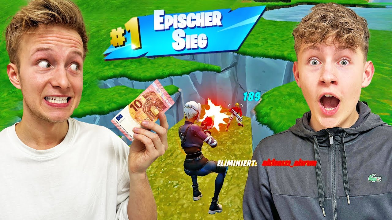 Max gibt mir 10€ für jeden Kill in FORTNITE 🤑💸 mit 