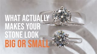 How To Get a Bigger Diamond At No Extra Cost! - Engagement Ring Design Secrets