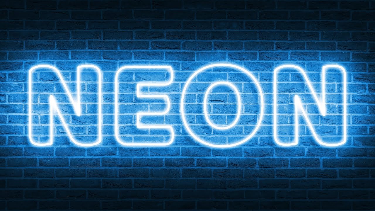 How To Make Neon Glow Text In Photoshop - PELAJARAN