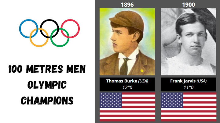 Chronology of the Olympic champions of the men's 100 meters since the 1896 Olympics Games
