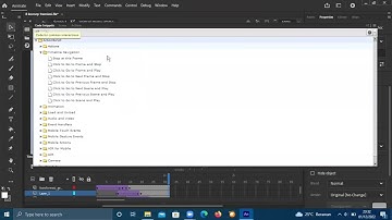 Tombol Perpindahan dari Movie Clip pada Suatu Frame ke Frame Lain (adobe animate ActionScript 3.0)