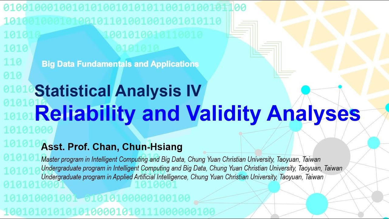 W08 大數據基礎與應用 (Deck) 信度與效度 #reliability #validity - YouTube
