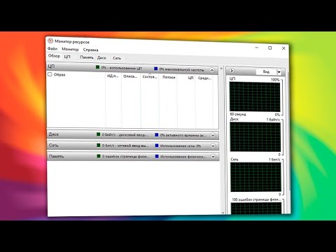 Как открыть Монитор ресурсов Windows 11.Как запустить монитор ресурсов
