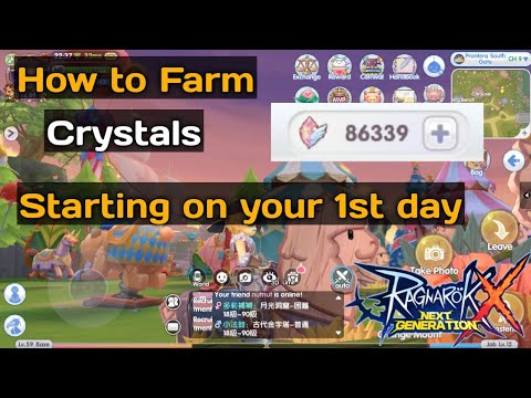 Ragnarok X Next Gen How to Farm Crystals from day 1 (English)