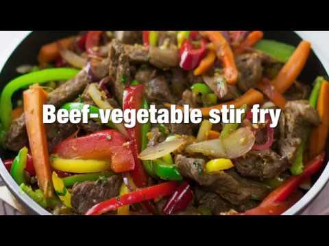 Beef vegetable stir fry