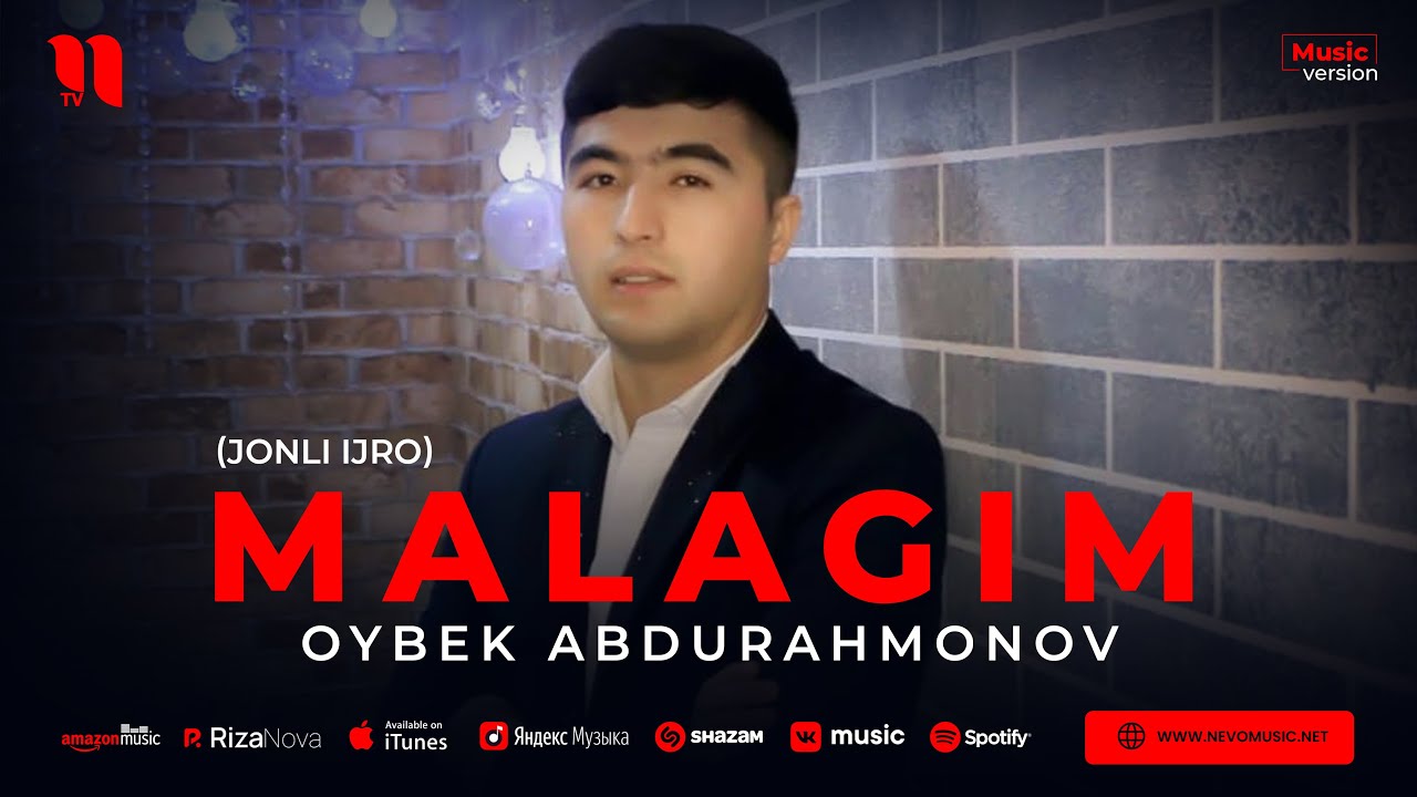 Oybek Abdurahmonov Malagim (jonli ijro) YouTube