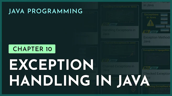 Exception Handling in Java | Chapter-9 | Java Programming | nesoacademy.org thumbnail