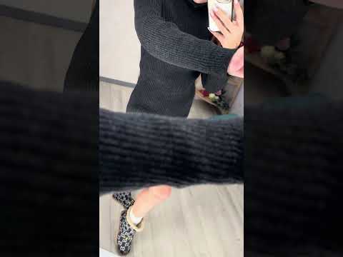 Жіноча стильна базова сукня-гольф із довгим рукавом на кожен день (Розмір 42-46), Антрацит, видео 1