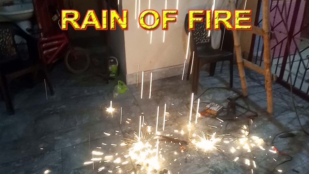 Rain of fire stick welder cutting cutting metal with welder