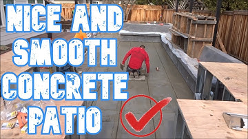 Smooth Finish Concrete Patio ... All Access 510-804-4646