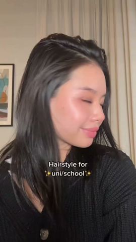 Hairstyle for uni/school #beauty #hairstyle #hairstyletutorial