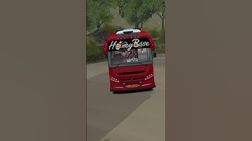 New HONEYBASE FULL RED BUS MOD | Free mod | New mod | BUSSID | Vomousgaming | #mods #honeybase