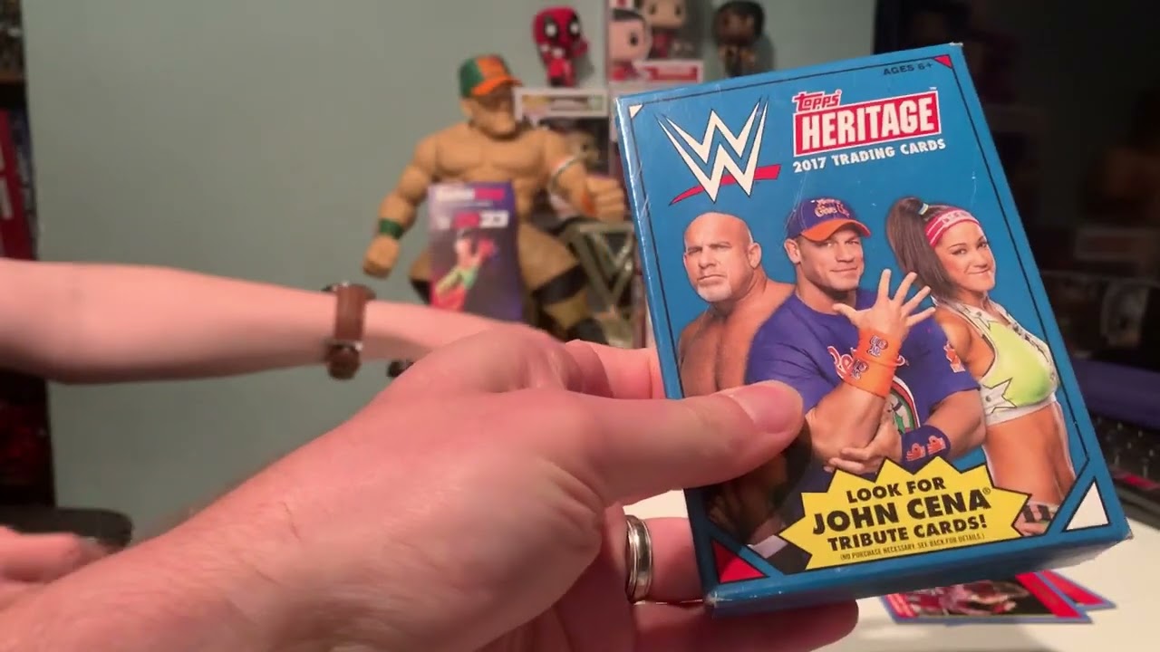 Happy Wrestlemania weekend - 2017 Topps Heritage WWE Hanger boxes- YOU CANT SEE ME -Day 1-Lets Go!!!