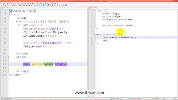 62  Animation in CSS Part 01  IT Bari com   Web Design Bangla Video Tutorial
