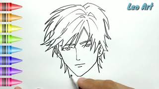 HEBAT, cara menggambar dan mewarnai Cowok Anime dengan mudah untuk anak indonesia screenshot 5