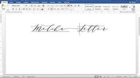 Melika Letter - How to Access Alternative Glyphs without OpenType Features