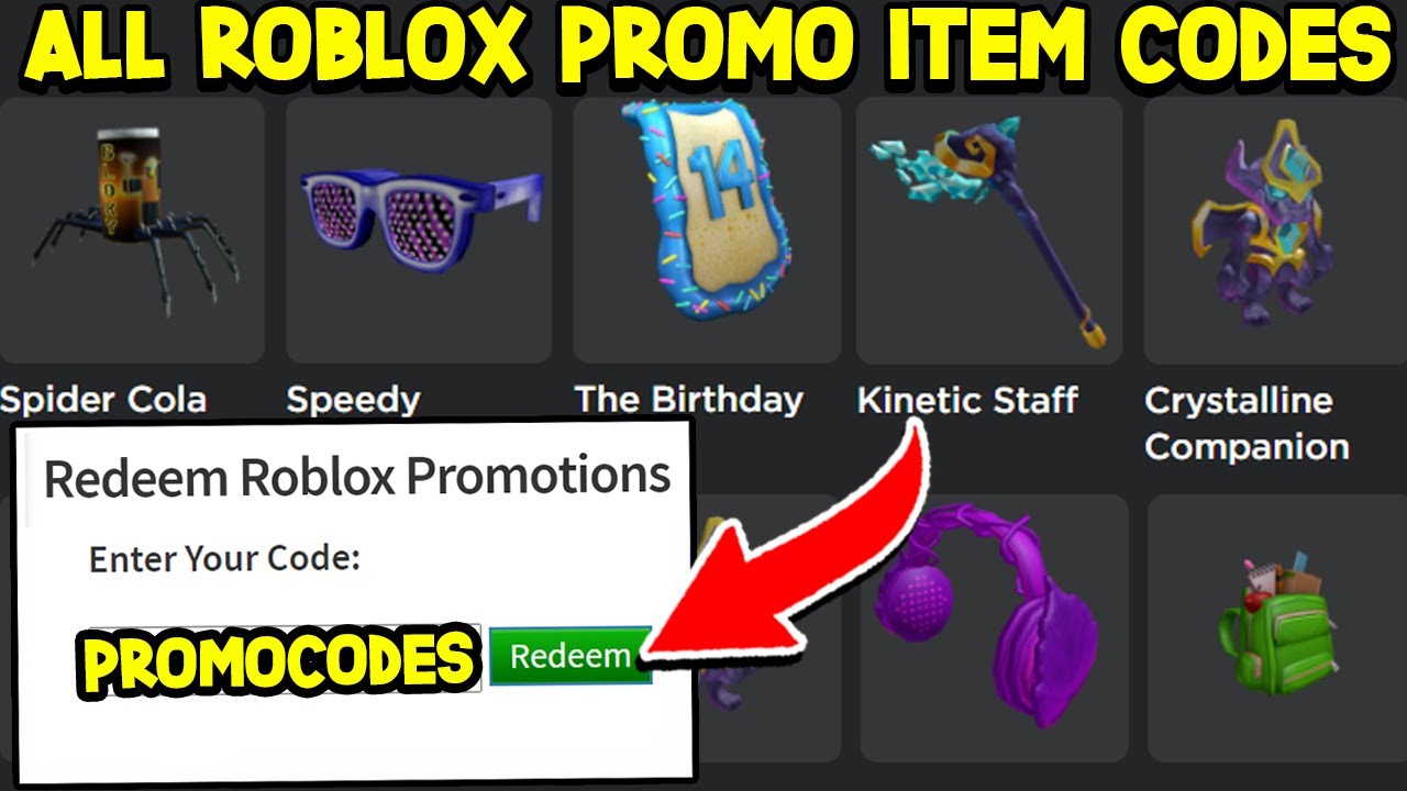 ALL 10 WORKING ROBLOX PROMO ITEM CODES! *Free Cosmetics!* YouTube