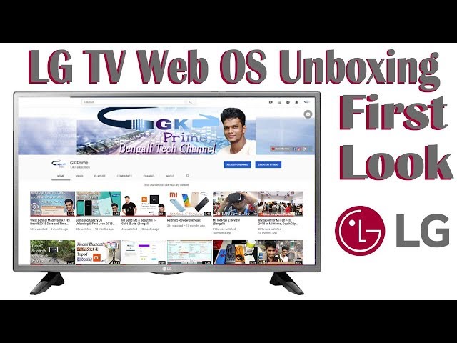 LG Life's Good Smart Tv  Web OS Unboxing
