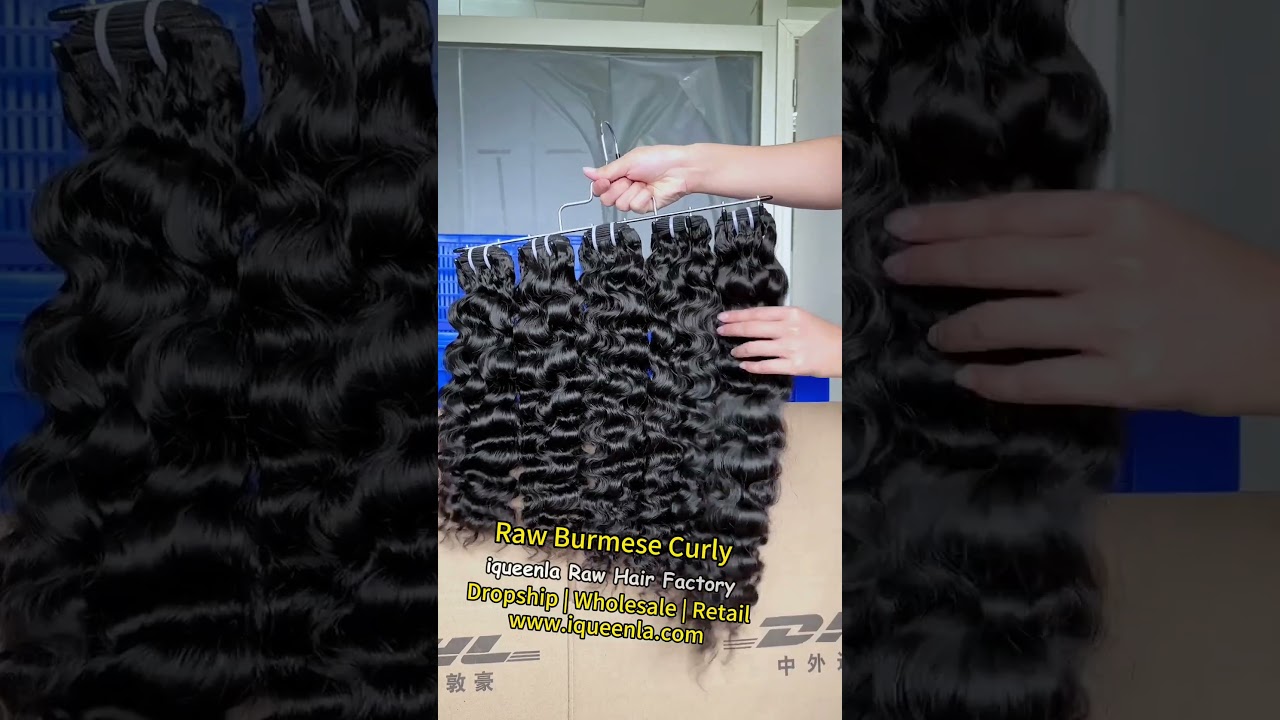 iqueenla Burmese Curly Raw Hair 1/3/4 Bundles Deals Ft.iqueenla Burmese Raw Human Hair Review