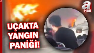 Gökyüzünde Panik: Bagajdaki Batarya Alev Aldı A Haber