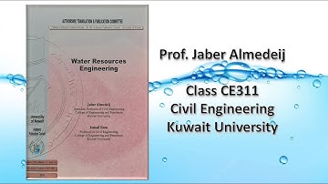 Lecture 1 (Introduction to Open Channel Flow)