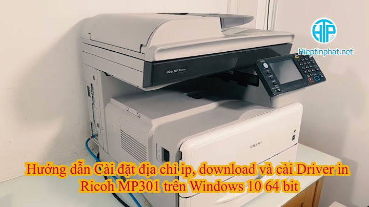 Hướng dẫn cài dặt địa chỉ ip máy in ricoh