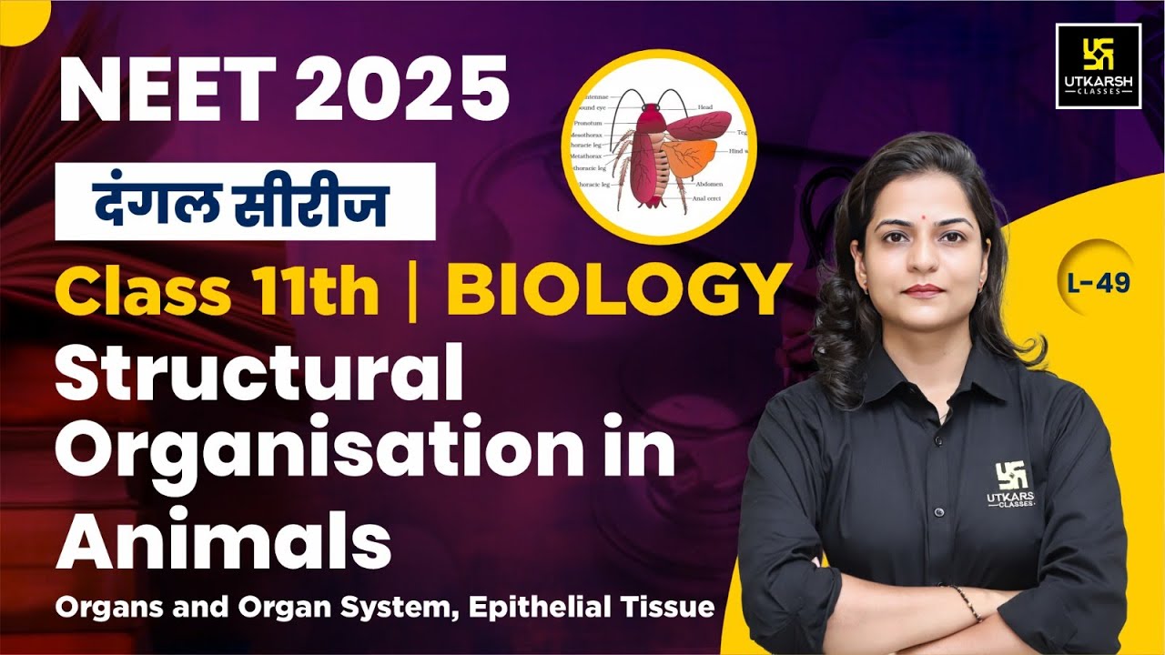 Class 11 Biology Structural Organisation in Animals | NEET 2025 Bio ...