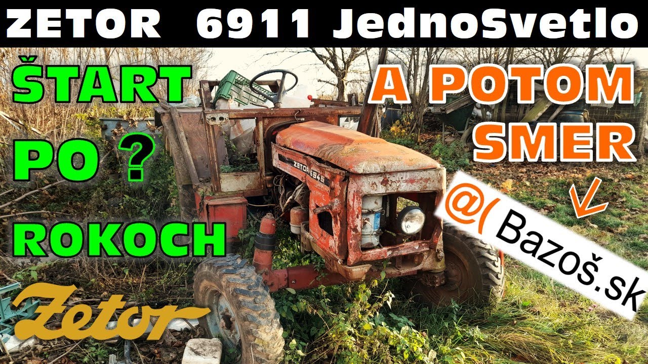 ZETOR 6911 "JednoSvetlo" - Záchrana ➡ Oživenie ➡ Predaj 🚜💲