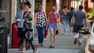 Residents in placer and el dorado counties explain friday, june 26,
2020, their reasons for not following gov. gavin newsom’s order
requiring people to wear ...