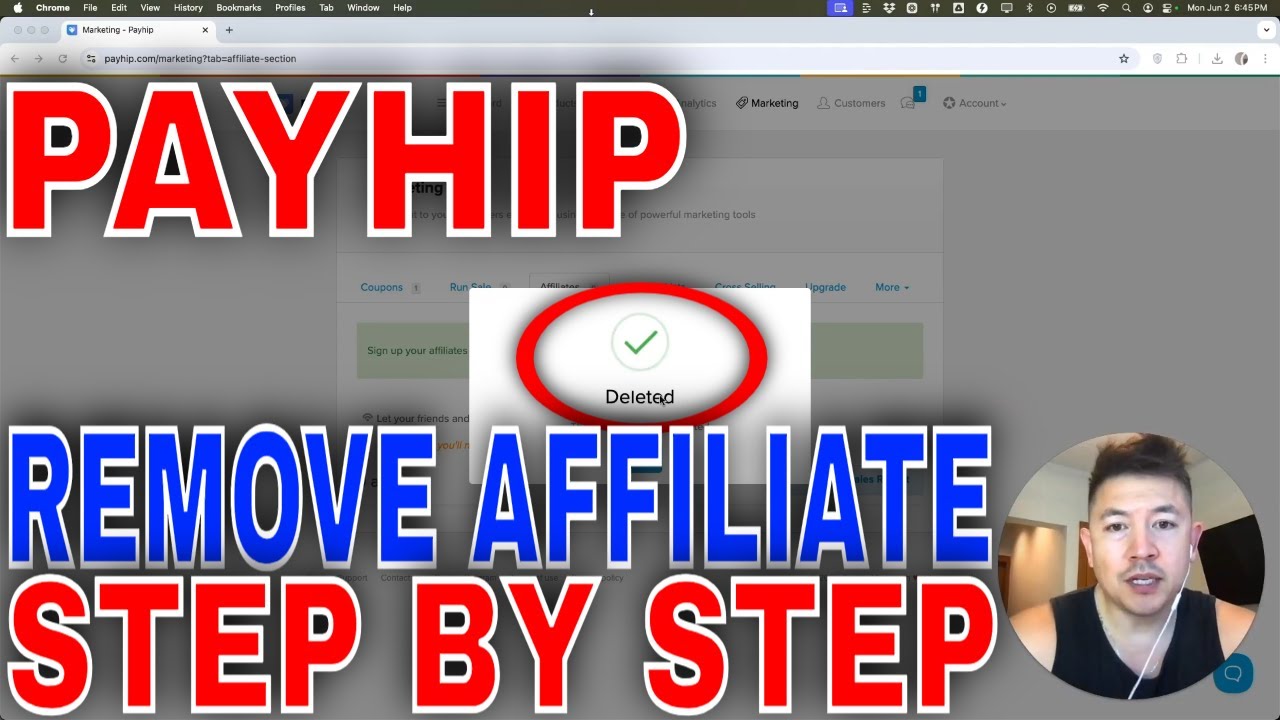 ✅  How To Delete Remove An Affiliate In Payhip🔴