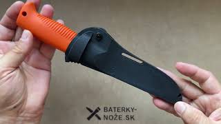 Peltonen Knives M07 Pukko Uncoated N690 Orange Composite Sheath FJP260