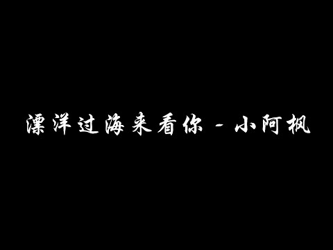 漂洋过海来看你 小阿枫 字幕音乐