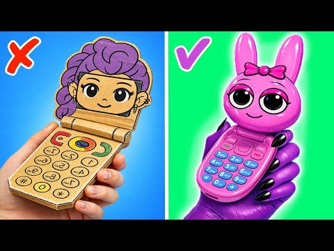 Rumi Became Sprunki *Giant Cardboard Kpop Demon Hunters DIY*