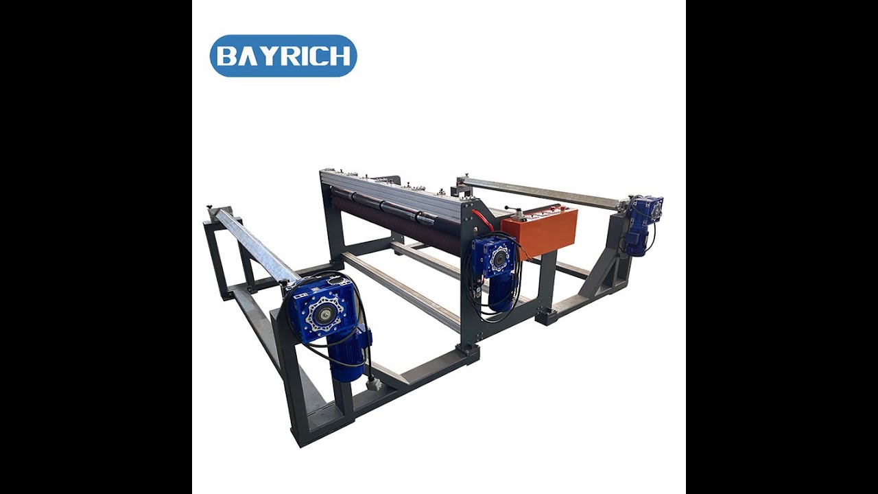 Conveyor Belting Cutting Machine with Winder and rewinder YouTube