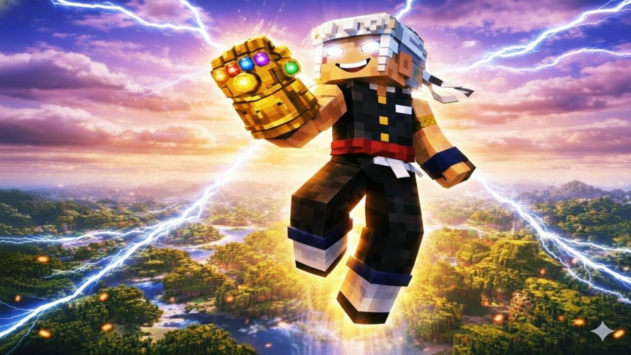 Conseguí TODAS las GEMAS DEL INFINITO en MINECRAFT... e hice EL CHASQUIDO 😳