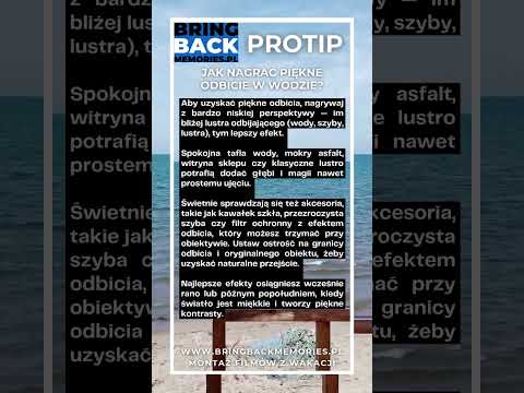 Jak nagrać piękne odbicie w wodzie? - PROTIP- Jak nagrywać film z wakacji? #podróże #travel #shorts