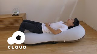 【可愛い 座椅子】テレワークにもおすすめな座椅子"CLOUD"クラウド 商品紹介【天井を見上げるVer.】