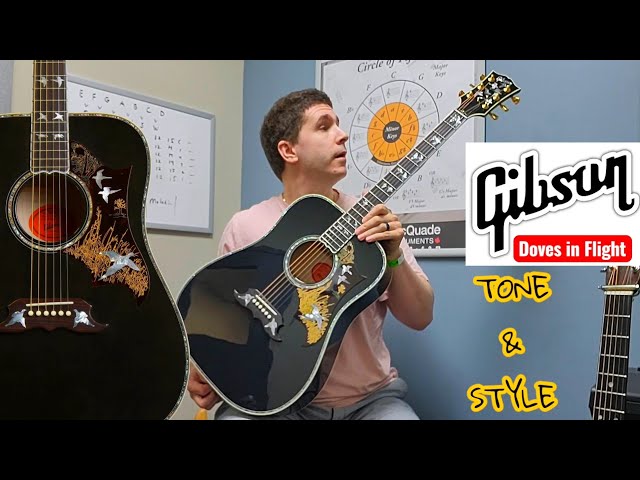 A Rare Gibson Doves in Flight Ebony | An Unbelievable Instrument