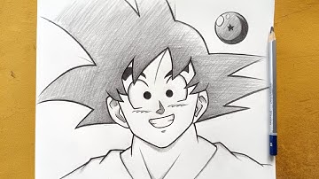 How to draw Goku step by step for beginners || Anime drawing || Easy drawing ideas