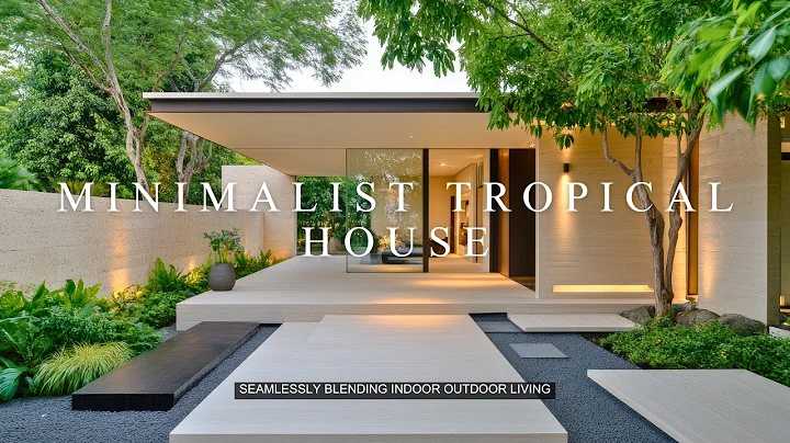 The Ultimate Minimalist Tropical House Single-floor: Seamlessly Blending Indoor Outdoor Living