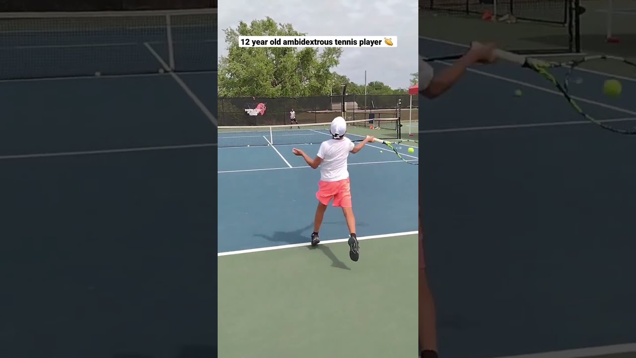 Always Impressive To Watch Teodor Davidov A 12 Year Old Ambidextrous Tennis Player Training 