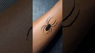 Easy And Simple Spider 🕷 tattoo.........design #spidertattoo #tattoo #pendrawing #shorts