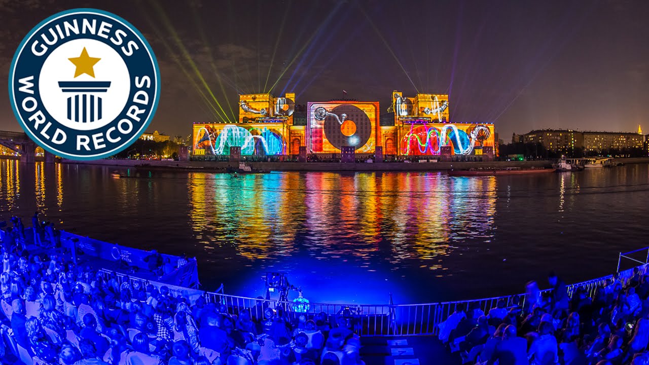 longest legs in usa Largest projected image: Circle of Light, Russia - Guinness World Records