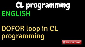 IBM i, AS400 Tutorial, iSeries, System i -DOFOR loop in CL programming_ENGLISH
