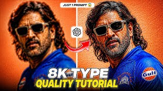 🔥 8K Type Quality Tutorial | Just 1 Prompt! 🤯 || Capcut Edit || Chatgpt Prompt  screenshot 3